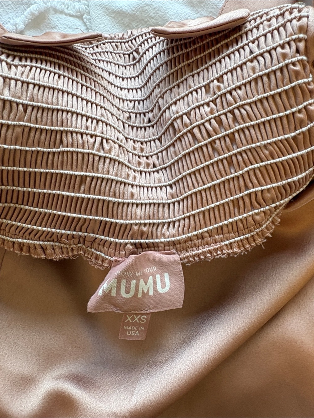 Show Me Your MuMu Dusty Pink Satin Midi Dress - Picture 3 of 4